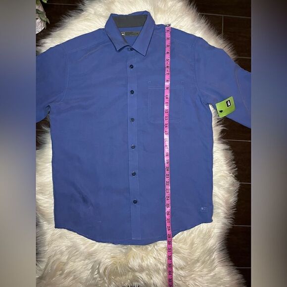 REI Co-op Sausalito blue Long-Sleeve Shirt sz Medium - Picture 5 of 6